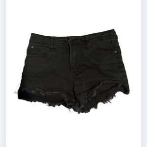 Black Denim Women Shorts